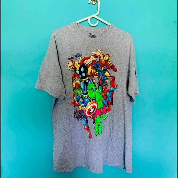 Marvel Other - Marvel Heroes Characters Tee Thor Spider-Man The Hulk Size XXL